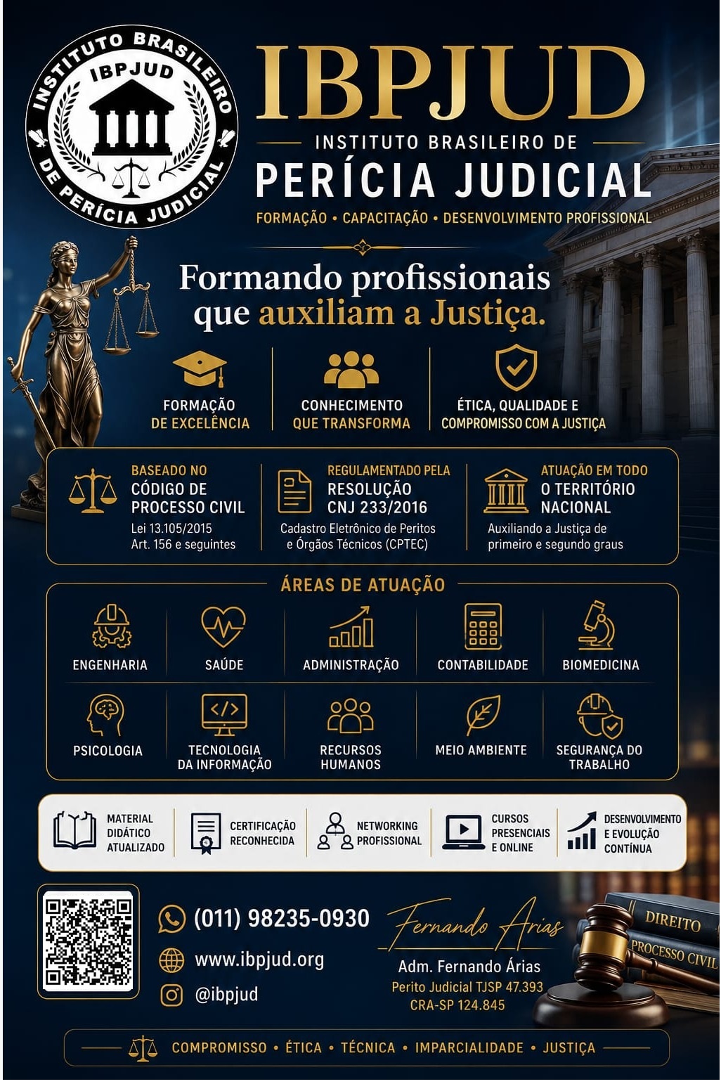 Banner institucional IBPJUD — Instituto Brasileiro de Perícia Judicial